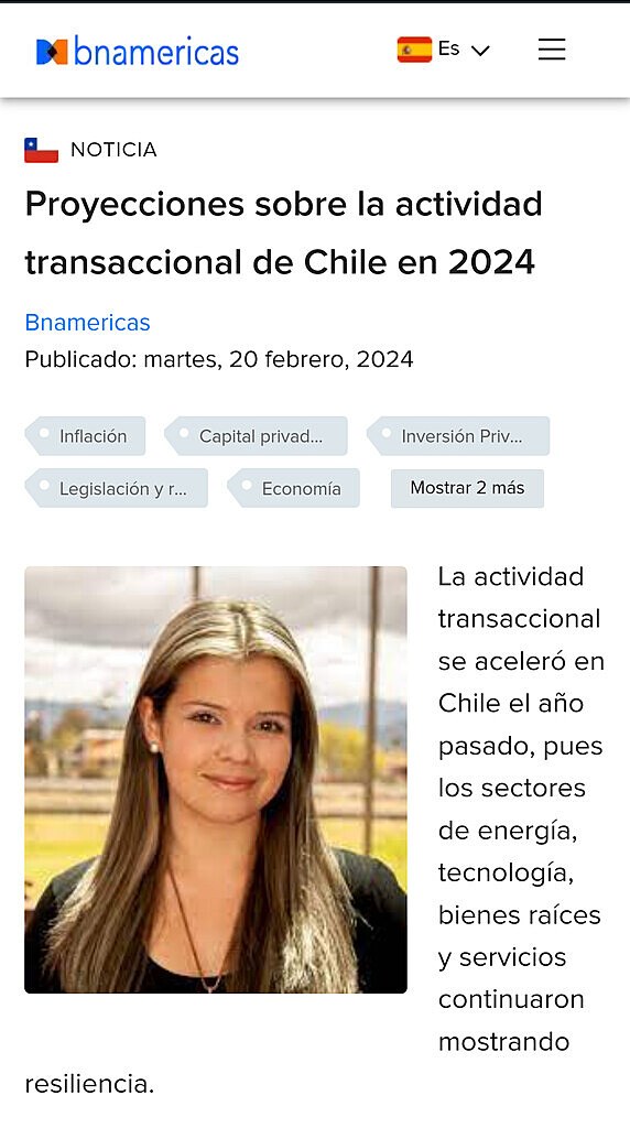 Proyecciones sobre la actividad transaccional de Chile en 2024